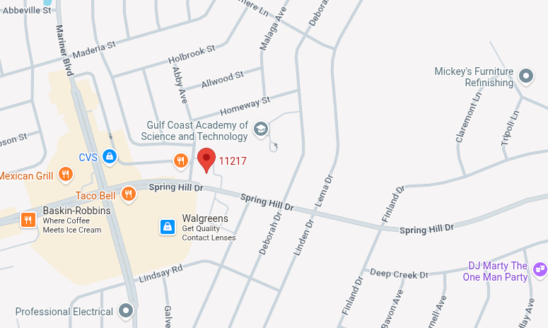 Map of Spring Hill Lock and Key