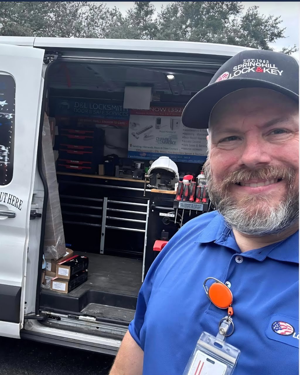 Spring Hill Safe and Lock van